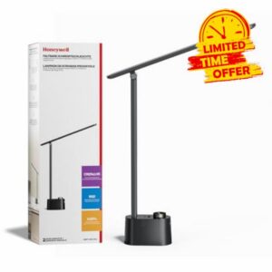 Honeywell Upgraded LED Desk Lamp - H01 Pro Sunturalux™ Foldable Desk Light with USB A+C Charging Port