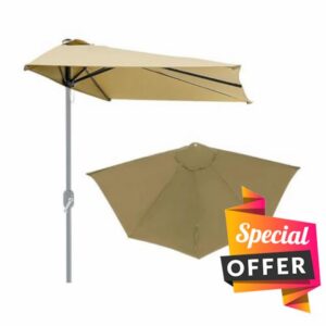 Outdoor Half-shade Umbrella Canopy                                                          Scratch-resistant