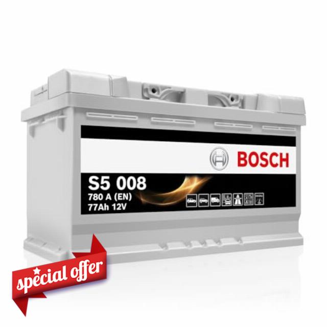 Bosch S5008 Car Battery 77A / h-780A