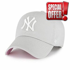 47 New York Yankees Ballpark Clean Up Dad Hat Baseball Cap - Gray