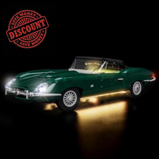 LocoLee LED Light Set Compatible with LEGO 11381 Icons Jaguar E-Type                                                          Lighting Kit Compatible with LEGO Jaguar E-Type