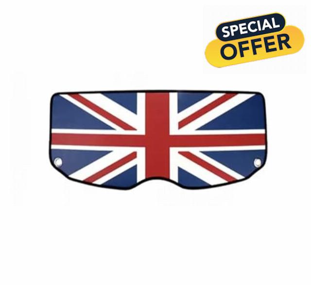 For MINI For Cooper One S JCW R56 F55 F56 F66 F65 F60 R60 Car Trunk Window Pad For Countryman Auto Styling Interior Accessories Retractable Trunk Cover(Union Jack