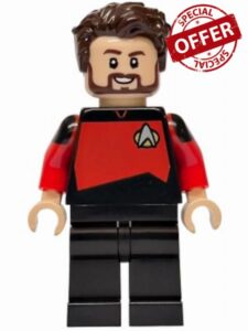 LEGO Commander William Riker Minifigure from Set 10356 | Star Trek