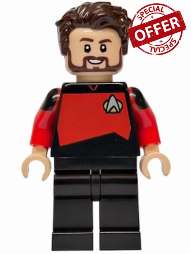 LEGO Commander William Riker Minifigure from Set 10356 | Star Trek