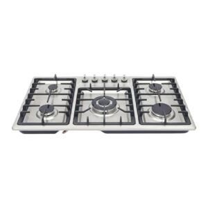 5 Burner Gas Cooktop Stainless Steel