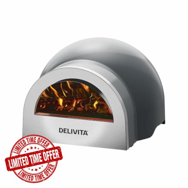 Delivita Origin Wood Fired Pizza Oven – Authentic Flavour Outdoor Garden Pizza Oven – Cooks Stone Baked Pizza in 90 Seconds