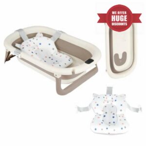 Foldable Baby Bath Tub with Cushion Seat