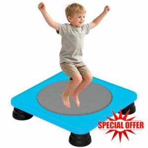 Kids Mini Indoor Trampoline Board for Sensory Play and Active Toddler Fun