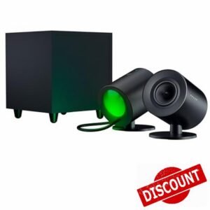 Razer Nommo V2 - Full-Range 2.1 PC Gaming Speakers with Wired Subwoofer (3” Full-Range Drivers with Aluminum Phase Plugs