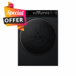 Haier X7 HW100B14367BU1UK 10kg WiFi Connected Washing Machine with 1400 rpm - Black Steel - A Rated           [Energy Class A]