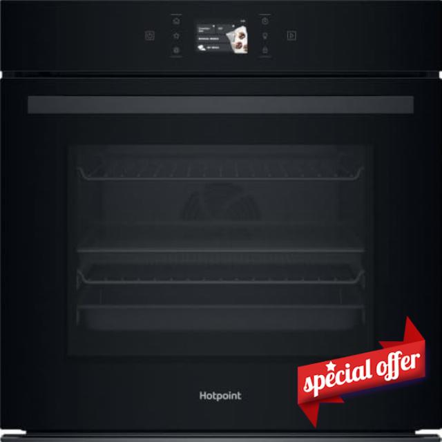 Hotpoint Class 8 HOI98PT2SBUK Built In Electric Single Oven with Pyrolytic Cleaning - Black - A+ Rated           [Energy Class A+]