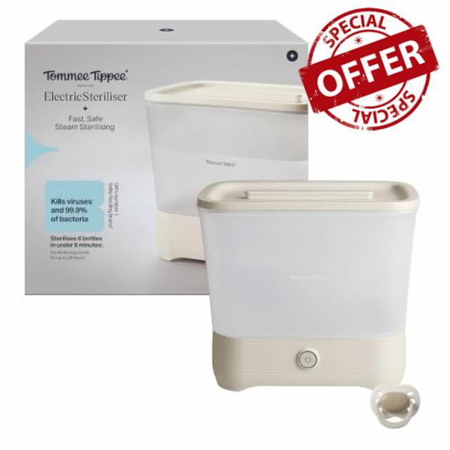 Tommee Tippee Electric Steam Steriliser for Baby Bottles and Accessories