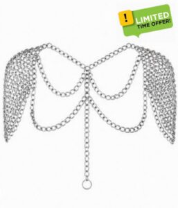 ARVX Women's Medieval Chainmail Shoulder Cape