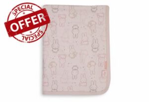 Jollein Baby Blanket - 75 x 100 cm - Cotton - for Baby Cradle - Oeko-Tex Certified - Miffy Moments Silk Rose