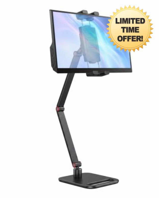 Portable Monitor Stand (1.5kg/6.5lb Max Load) with Thickened Base