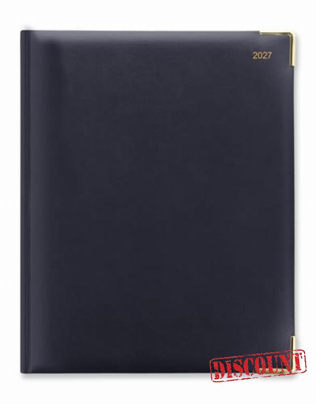 Letts of London Classic Quarto vertical week to view with appointments 2027 diary - dark Blue 27-C32YBE