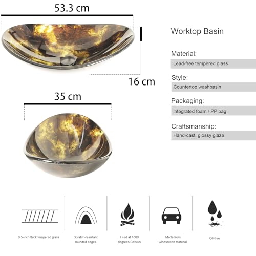 Cabinet Counter Top Sink for Vanity Cabinet Cloakroom Kitche