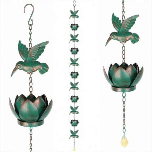 2.4m Hummingbird Rustproof Metal Rain Catcher