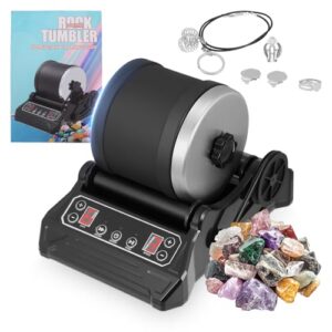Professional Rock Tumbler Kit with Large 2.5lb Barrel                                                          STEM Science Kit