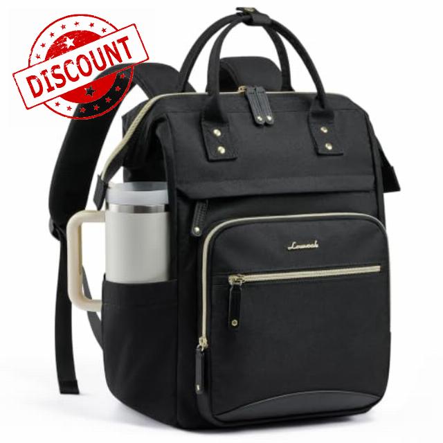LOVEVOOK Laptop Backpack Womens 17.3 Inch Rucksack School Bag for Ladies | Waterproof Travel Work Changing Bags with Large Water Bottle Holder