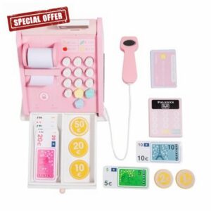 Educational Toy Cashier Toy With Innovative Cash Register Encouraging Children To Practice Money Skills Grocery Playset With Scan Machine And Credi