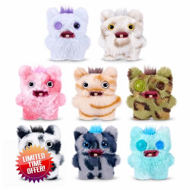 Fuggler Baby Fugg Screech Edition 3.5 Inch (8 PACK) by ZURU | Mini Funny Ugly Monster plush; signature teeth; soft & huggable; multipack; for fans & collectors; gift for tweens & teens