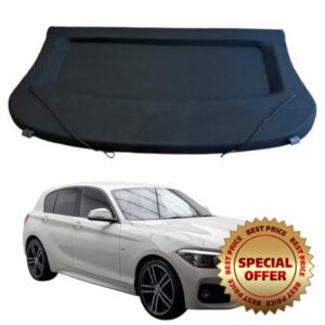 BMW 1 Series F20 / F21 2011-2019 Compatible Car Parcel Shelf | Sturdy Boot Cover with Cord for Extra Storage | Space Saving Car Accessories | Black | TCC Parcel Shelf Direc