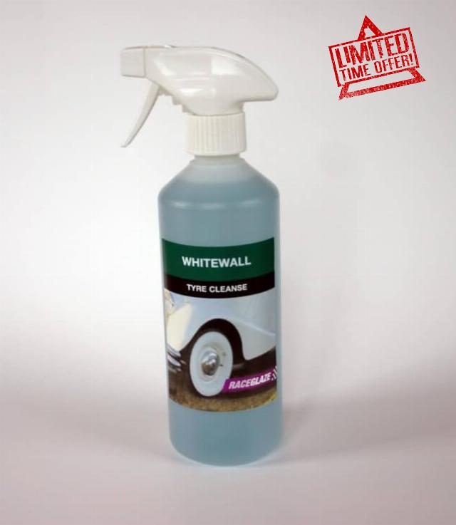 Tyre Cleaner Concentrate 500ml – Professional Rubber Cleaner for Whitewall & Lettered Tyres – Removes Dirt & Stains