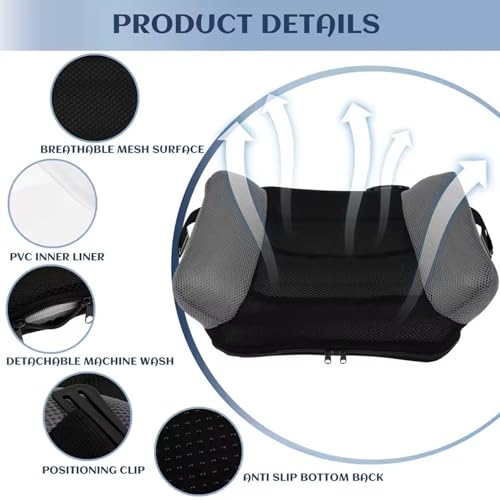 Quick Inflate & Portable Travel Booster Seat with Storage Bag
