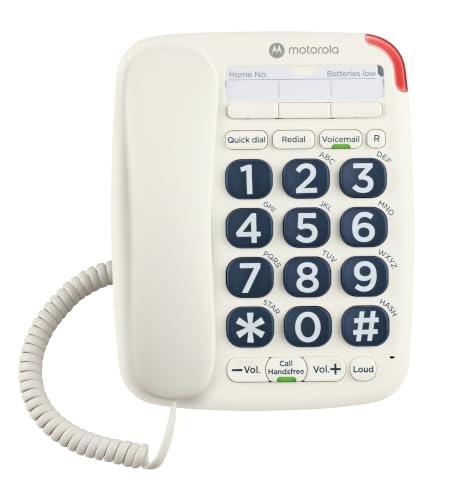 Elderly Friendly Big Buttons | Hearing Aid Compatibility with Sound Amplification and Hands Free Speakerphone