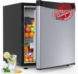 45L Table Top Fridge with Freezer Compact Refrigerator                                                          41dB Quiet