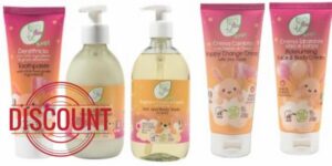 Baby Bioconte Organic Baby Shower Gift Set Vegan 5 Piece Made in Italy | 98% natural ingredients 5-piece certified organic baby care set