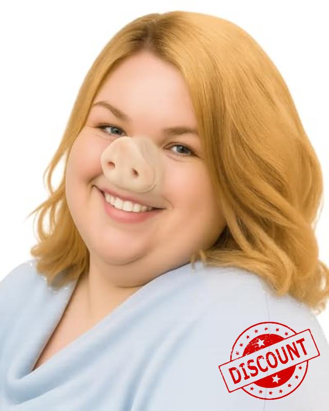 Libima Halloween Pig Nose Prosthetic Latex Snout Special Effects Piggy Costume Accessories Prosthetic Fake Nose for Halloween Cosplay Carnival Makeup Party Supplies
