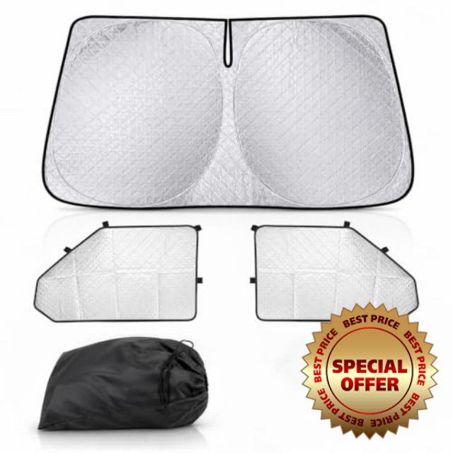 Car Windscreen Sun Shade Compatible with VW T5 T6