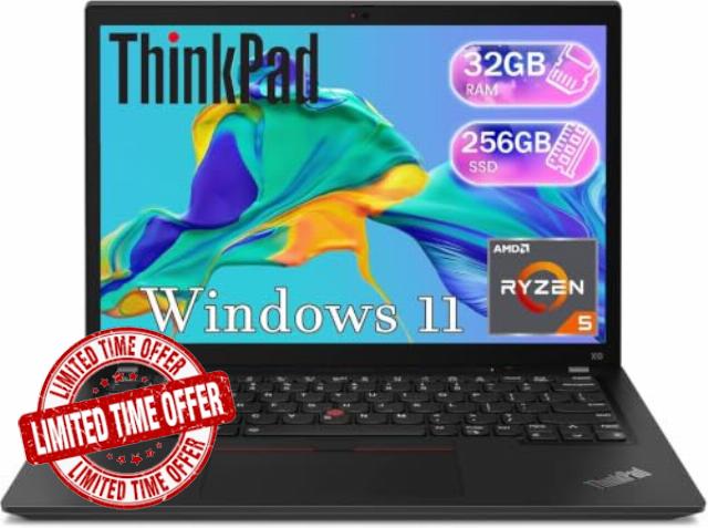 Lenovo ThinkPad X13 Laptop R5-4560u 32GB 256GB Win11(Renewed)                                                          13.3in FHD(1920x1080)