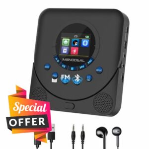 Monodeal Portable CD Player with Bluetooth