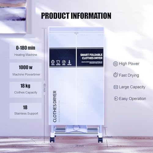 60inch Laundry Drying Wardrobe with Large Capacity