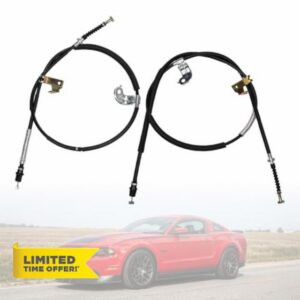C660767 & C660871 Rear Passenger & Driver Side Parking Brake Cable Compatible with 2005-2014 Ford Mustang