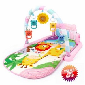 Baby Gym Play Mat Baby Activity Center with Kick Piano for Infants 0-36 Months