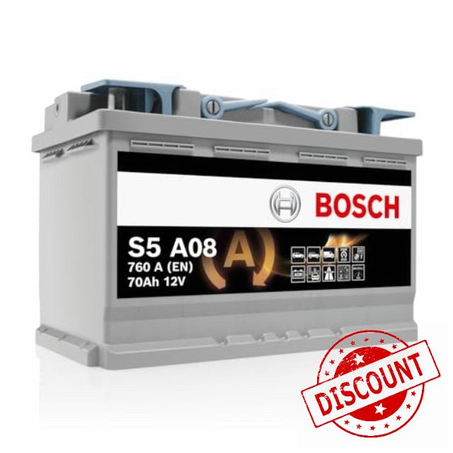 Bosch S5A08 Car Battery 70A / h-760A