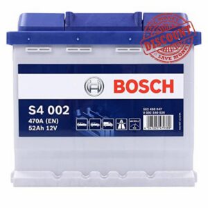 Bosch S4002 - car battery - 52A/h - 470A - lead-acid technology - for vehicles without Start/Stop system