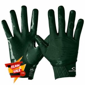 Cutters Rev Pro Football Gloves - Ultra Grip Sticky Receiving Gloves for Men - Adults - 1 Pai