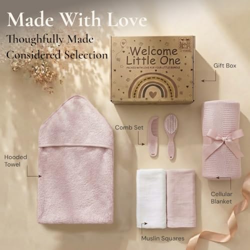 5 Handpicked Baby Essentials 100% Cotton Hooded Baby Towel