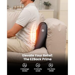 Deep Tissue Shiatsu | EZBack Prime Corded Cushion for Constant Power and Pain Relief