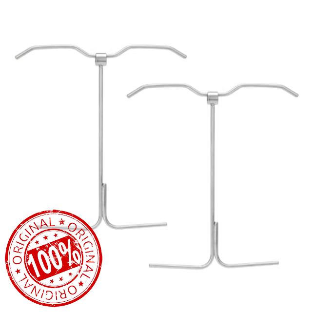 Turkey Hanger Hook for Pit Barrel Cooker Stainless Steel Turkey Fryer Rack for Outdoor Cooking Patio Barbecue Camping Party 2pcs