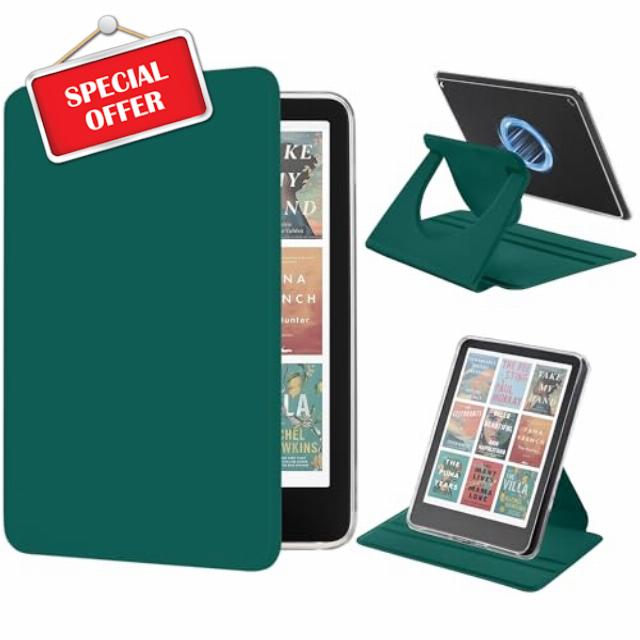 Magnetic Stand Case for 7'' Kindle Paperwhite 12th Gen 2024                                                          360° rotating stand