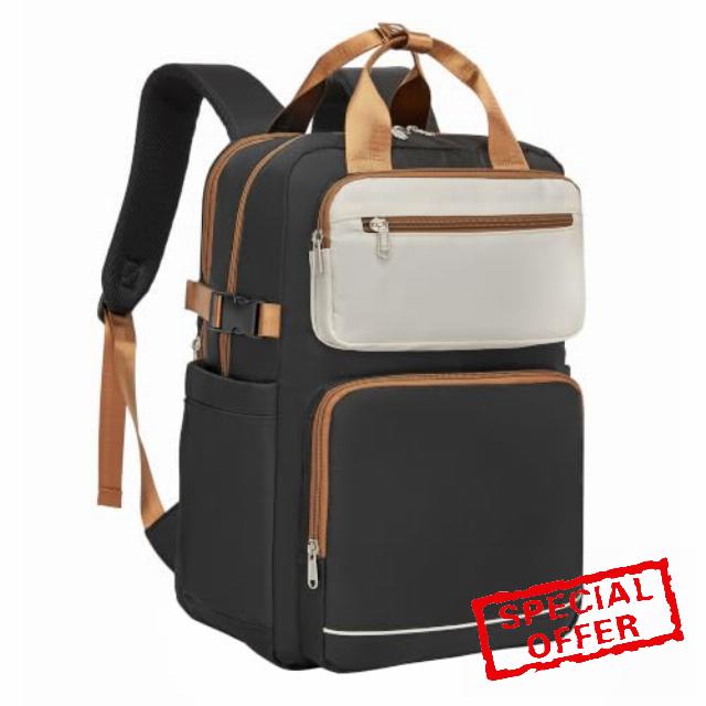 Kono Laptop Backpack Womens School Bags for Girls Lightweight Rucksack                                                          15.6 Inch Laptop Compartment