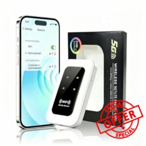 5G Pocket WiFi Router with unlocked SIM Card Slot