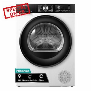 Hisense DH3S902BWCC 9kg Condenser Tumble Dryer with Heat Pump - White           [Energy Class A]