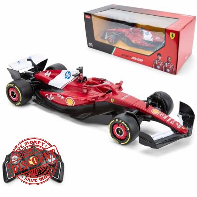 Ferrari SF-25 RC Car (1:18 Scale) - 2025 Formula 1 Remote Control Car Drivers - Charles Leclerc + Lewis Hamilton Drive To Survive